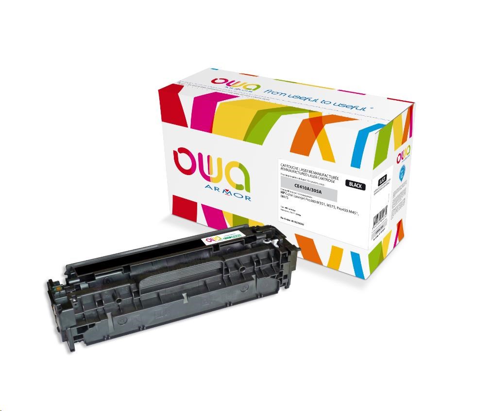 OWA Armor toner pro HPColor Laserjet Pro300 M351, M375, Pro400 M451, M475, 2200 Stran, CE410A, černá (K15578OW)