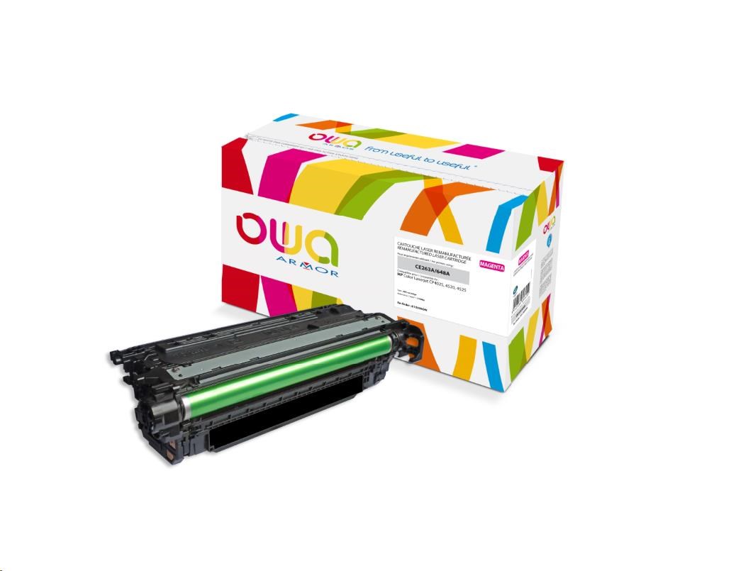 OWA Armor toner pro HPColor Laserjet CP4025/4520/4525, 11000 Stran, CE263A, červená/magenta (K15369OW)