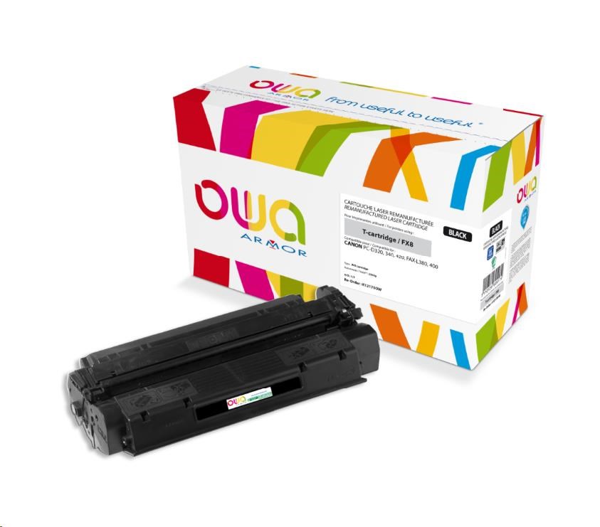 OWA Armor toner pro CANONPC D320, D340 / Fax L380, 400, 3500 Stran, CartridgeT,FX8, černá (K12175OW)