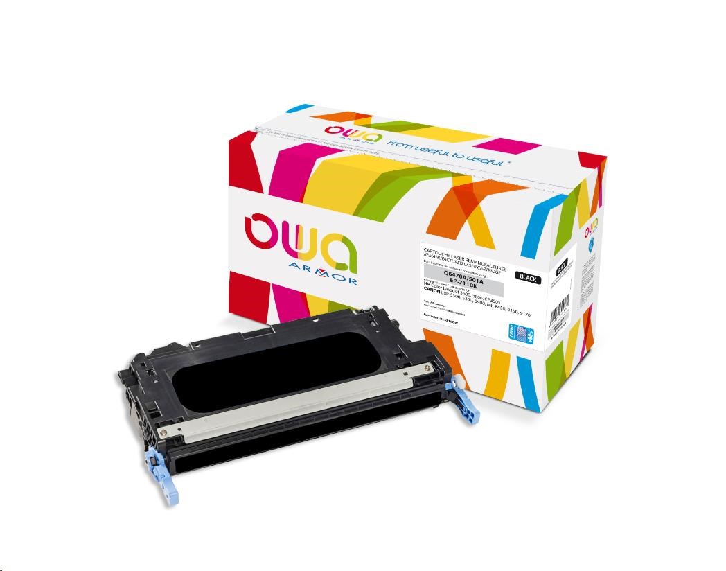 OWA Armor toner pro HP Color Laserjet 3600, 3800, CP3505, 11000 Stran, Q6470A JUMBO, černá/black K15518OW