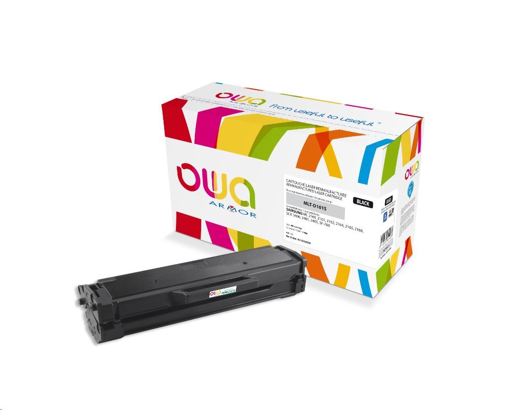 OWA Armor toner pro SAMSUNGML2160, 2161, 2162, SCX-3400, 3401, 3405, SF-760, 1500 Stran, MLTD101S, černá (K15554OW)