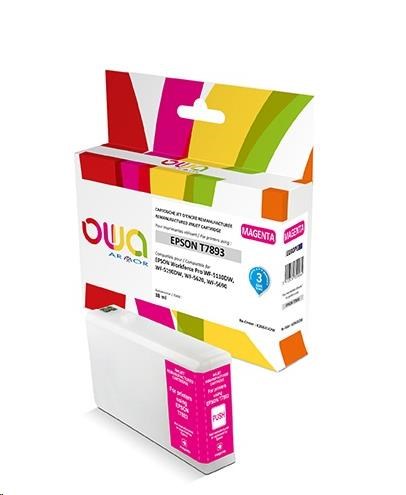 OWA Armor cartridge pro EPSON REMAN. T7893, 38ml, T789340, červená/magenta K20631OW