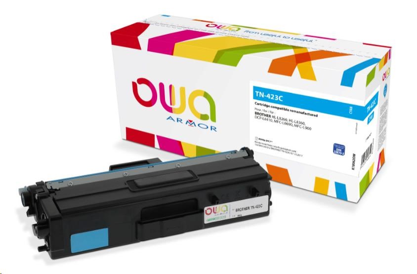 OWA Armor toner pro BROTHER HL-L 8260, 4.000 str., kom. s TN423C modrá/cyan K18062OW