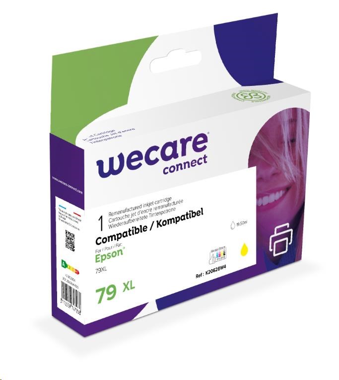 WECARE ARMOR cartridge pro Epson WorkForce Pro WF-5110, 5190, 5620, 5690 (C13T79044010), žlutá/yellow, 19,5ml, 2000str