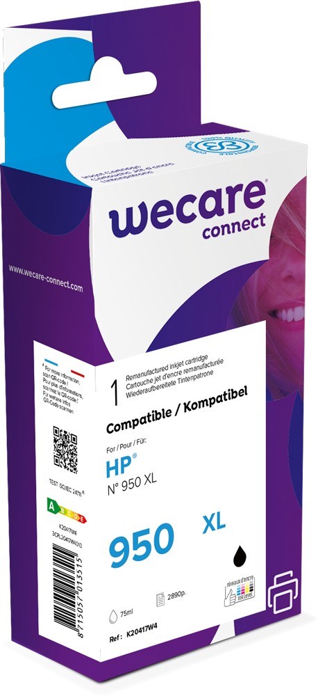 WECARE ARMOR cartridge pro HP Officejet 8100, 8600 (CN045AE), černá/black, 75ml, 2890str