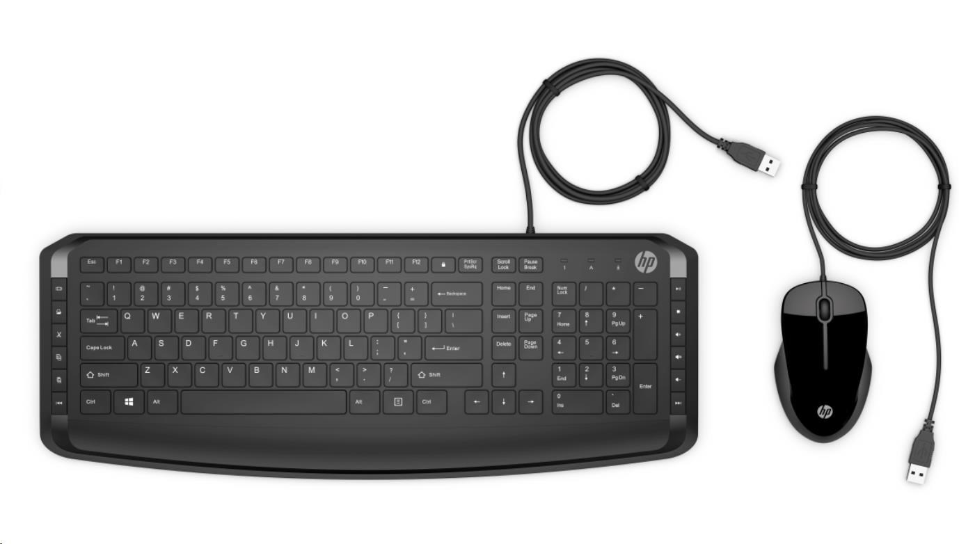 HP Wired Keyboard & Mouse 200 CZ/SK - KLÁVESNICE a MYŠ 9DF28AA#BCM