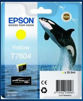 EPSON ink bar ULTRACHROME HD - Yellow - T7604 (25,9 ml) (C13T76044010)