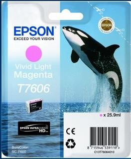 EPSON ink bar ULTRACHROME HD - Vivid Light Magenta - T7606 (25,9 ml) (C13T76064010)