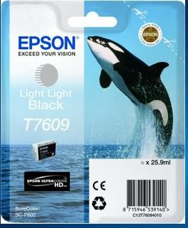 EPSON ink čer ULTRACHROME HD - Light Light Black - T7609 (25,9 ml) (C13T76094010)