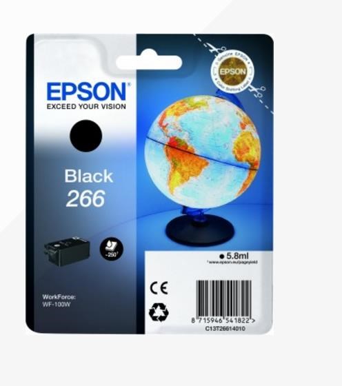 EPSON ink čer Singlepack Black 266 ink cartridge 5,8 ml (C13T26614010)