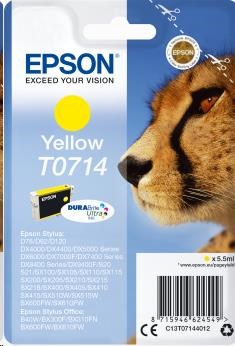 EPSON ink bar Singlepack Yellow T0714 DURABrite Ultra Ink (5,5 ml) (C13T07144012)