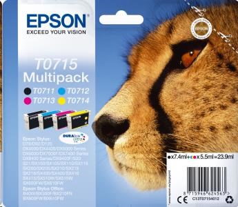 EPSON ink Multipack 4-colours T0715 DURABrite Ultra Ink (C13T07154012)