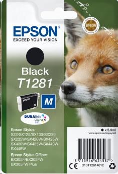 EPSON ink čer Singlepack Black T1281 DURABrite Ultra Ink (5,9 ml) (C13T12814012)