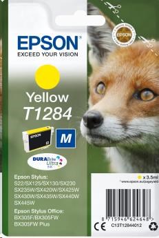 EPSON ink bar Singlepack Yellow T1284 DURABrite Ultra Ink (3,5 ml) (C13T12844012)