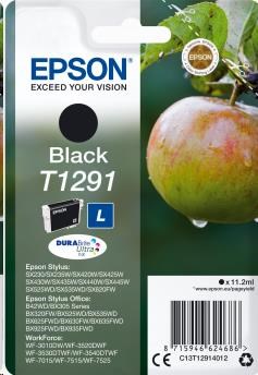 EPSON ink čer Singlepack Black T1291 DURABrite Ultra Ink (11,2 ml) (C13T12914012)