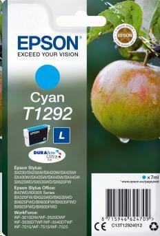 EPSON ink bar Singlepack Cyan T1292 DURABrite Ultra Ink (7 ml) (C13T12924012)