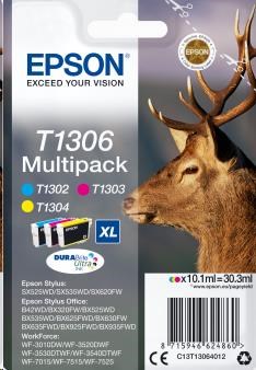 EPSON Multipack 3-colours T1306 DURABrite Ultra Ink (C13T13064012)