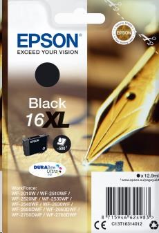 EPSON Singlepack Black 16XL DURABrite Ultra Ink (C13T16314012)