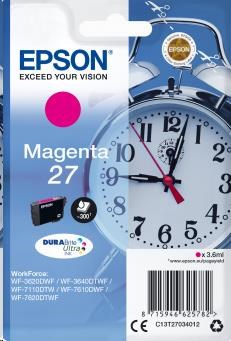 EPSON Singlepack Magenta 27 DURABrite Ultra Ink (C13T27034012)