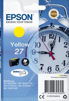 EPSON Singlepack Yellow 27 DURABrite Ultra Ink (C13T27044012)