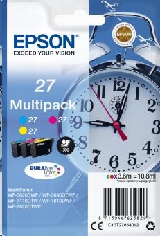 EPSON Multipack 3-colour 27 DURABrite Ultra Ink (C13T27054012)