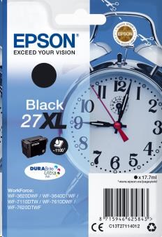 EPSON Singlepack Black 27XL DURABrite Ultra Ink (C13T27114012)