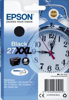 EPSON Singlepack Black 27XXL DURABrite Ultra Ink (C13T27914012)