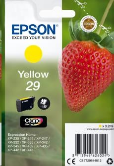 EPSON Singlepack Yellow 29 Claria Home Ink (C13T29844012)