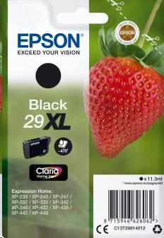 EPSON Singlepack Black 29XL Claria Home Ink (C13T29914012)