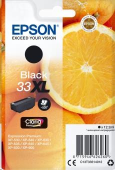 EPSON Singlepack Black 33XL Claria Premium Ink (C13T33514012)