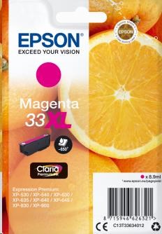 EPSON Singlepack Magenta 33XL Claria Premium Ink (C13T33634012)