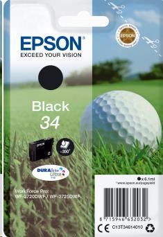 EPSON ink čer Singlepack Black 34 DURABrite Ultra Ink 6,1 ml (C13T34614010)