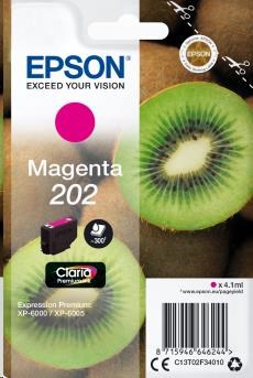 EPSON ink bar Singlepack "Kiwi" Magenta 202 Claria Premium Ink 4,1 ml C13T02F34010