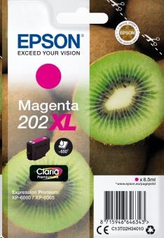 EPSON ink bar Singlepack "Kiwi" Magenta 202XL Claria Premium Ink 8,5 ml C13T02H34010