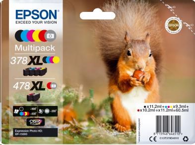 EPSON Multipack "Veverka" 6-colours 478XL Claria Photo HD Ink C13T379D4010