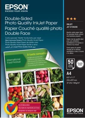 EPSON Paper A4 - Double-Sided Photo Quality Inkjet Paper A4 50 Sheets C13S400059