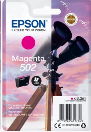 EPSON ink bar Singlepack "Dalekohled" Magenta 502 Ink C13T02V34010