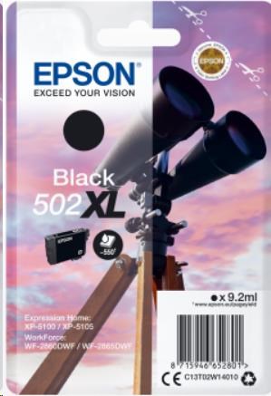 EPSON ink čer Singlepack "Dalekohled" Black 502XL Ink C13T02W14010