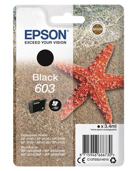 EPSON ink čer Singlepack "Hvězdice" Black 603 Ink C13T03U14010