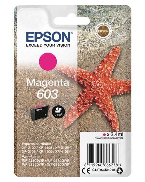 EPSON ink bar Singlepack "Hvězdice" Magenta 603 Ink C13T03U34010