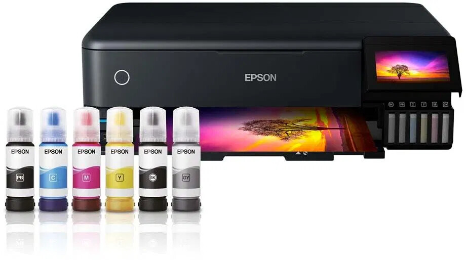 EPSON tiskárna ink EcoTank L8180, 3v1, A3, 28ppm, USB,  LCD panel, Foto tiskárna, 6ink C11CJ21402