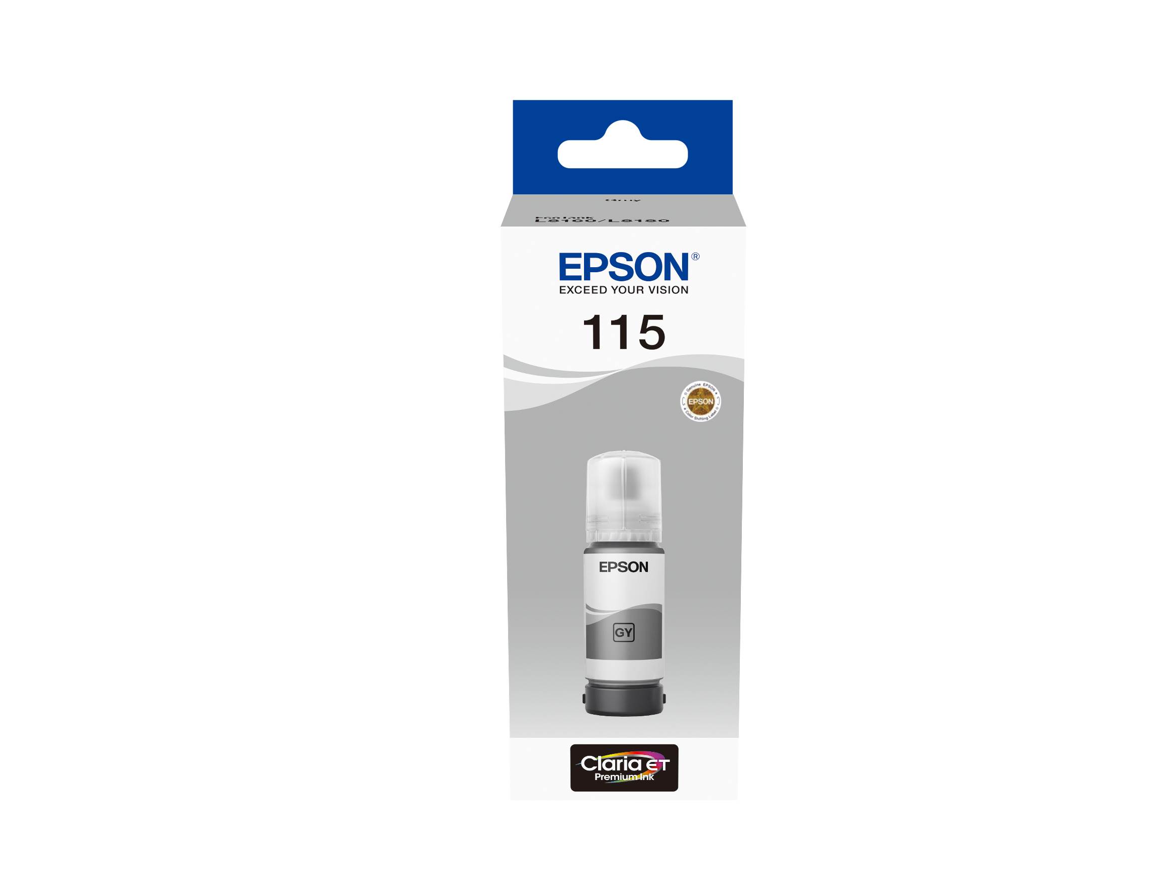 EPSON ink bar 115 EcoTank Grey ink bottle C13T07D54A