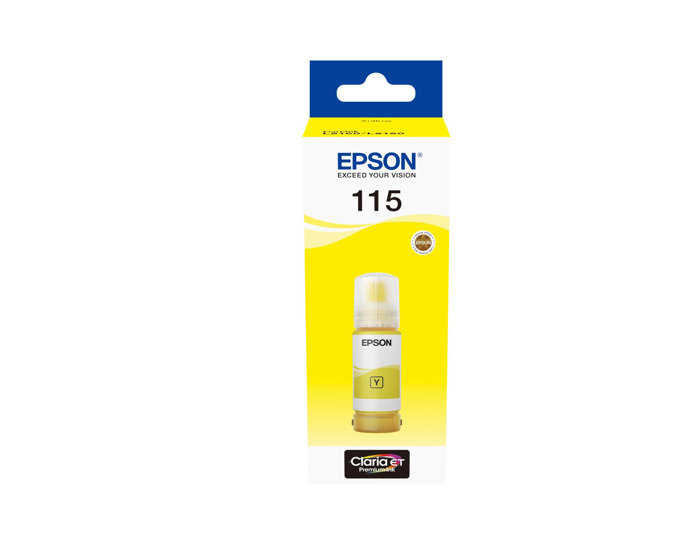 EPSON ink bar 115 EcoTank Yellow ink bottle C13T07D44A