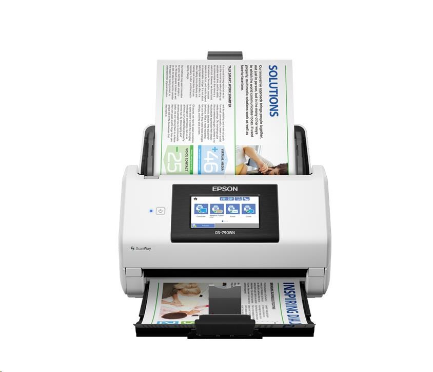 EPSON skener WorkForce DS-790WN, A4, Duplex, 600x600 dpi, USB, LAN, WiFi, ADF B11B265401