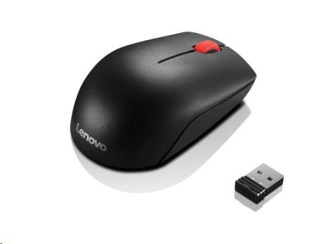 LENOVO myš bezdrátová Essential Compact Wireless Mouse - 1000 DPI, Optical, USB, 3 tlačítka, černá 4Y50R20864