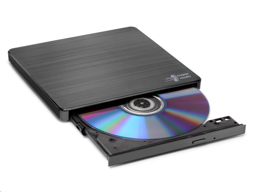 HITACHI LG - externí mechanika DVD-W/CD-RW/DVD±R/±RW/RAM GP60NB60, Slim, Black, box+SW