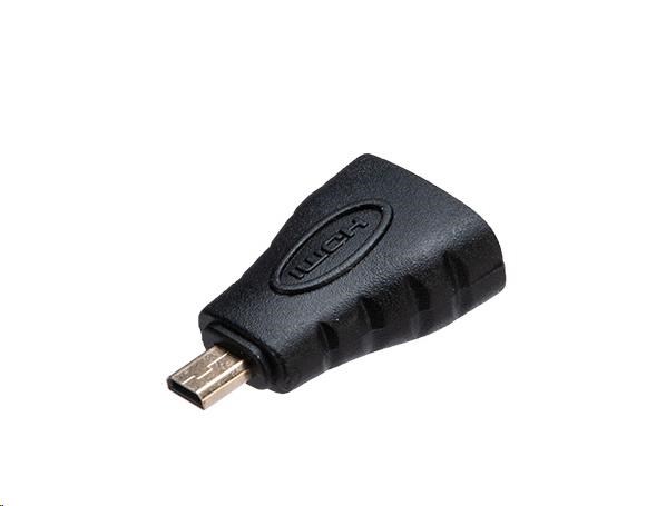 AKASA adaptér HDMI Female na Micro HDMI Male, UHD 4K@60Hz AK-CBHD22-BK