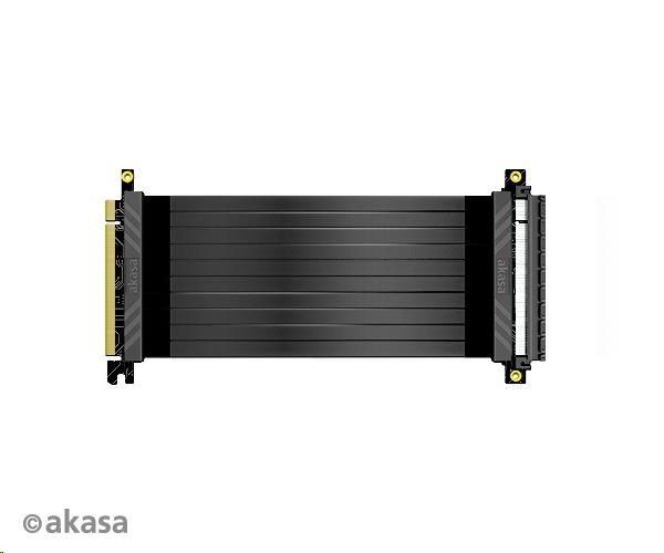 AKASA kabel RISER BLACK X2 Premium PCIe 3.0 x 16 Riser, 20cm AK-CBPE01-20B