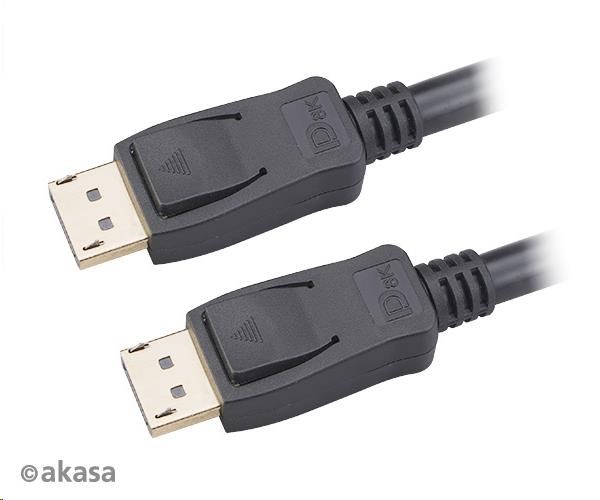 AKASA kabel DisplayPort na DisplayPort 8K@60Hz, v1.4, 5m AK-CBDP23-50BK