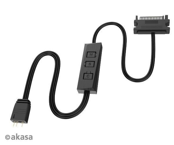 AKASA ovladač Vegas Controller Mate, 3-Pin aRGB controller cable AK-RLC-01